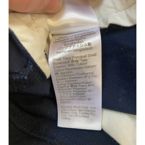 J Crew Shorts Mens Sz 28 Navy Blue Preppy Summer Casual Vacation Chino 7" inseam - Picture 7 of 12